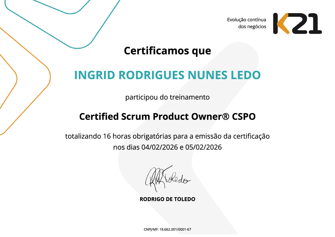 Certificado K21